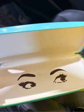 katespade of new York winking eye Sunglasses Case – Turquoise & Green
